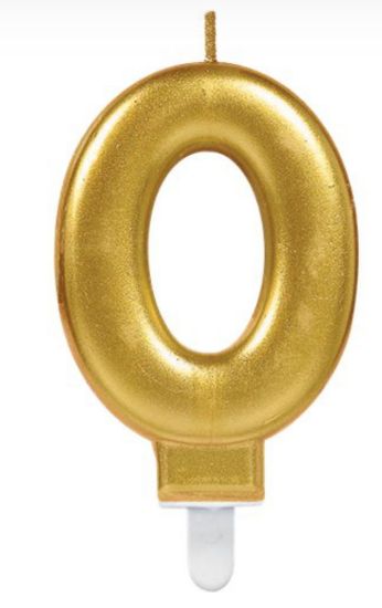 Picture of Gold candle 0 -9 Click to select number