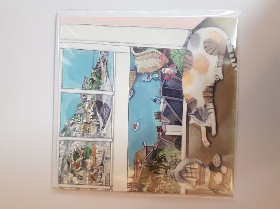 Picture of Card Blank - Lazy cat card