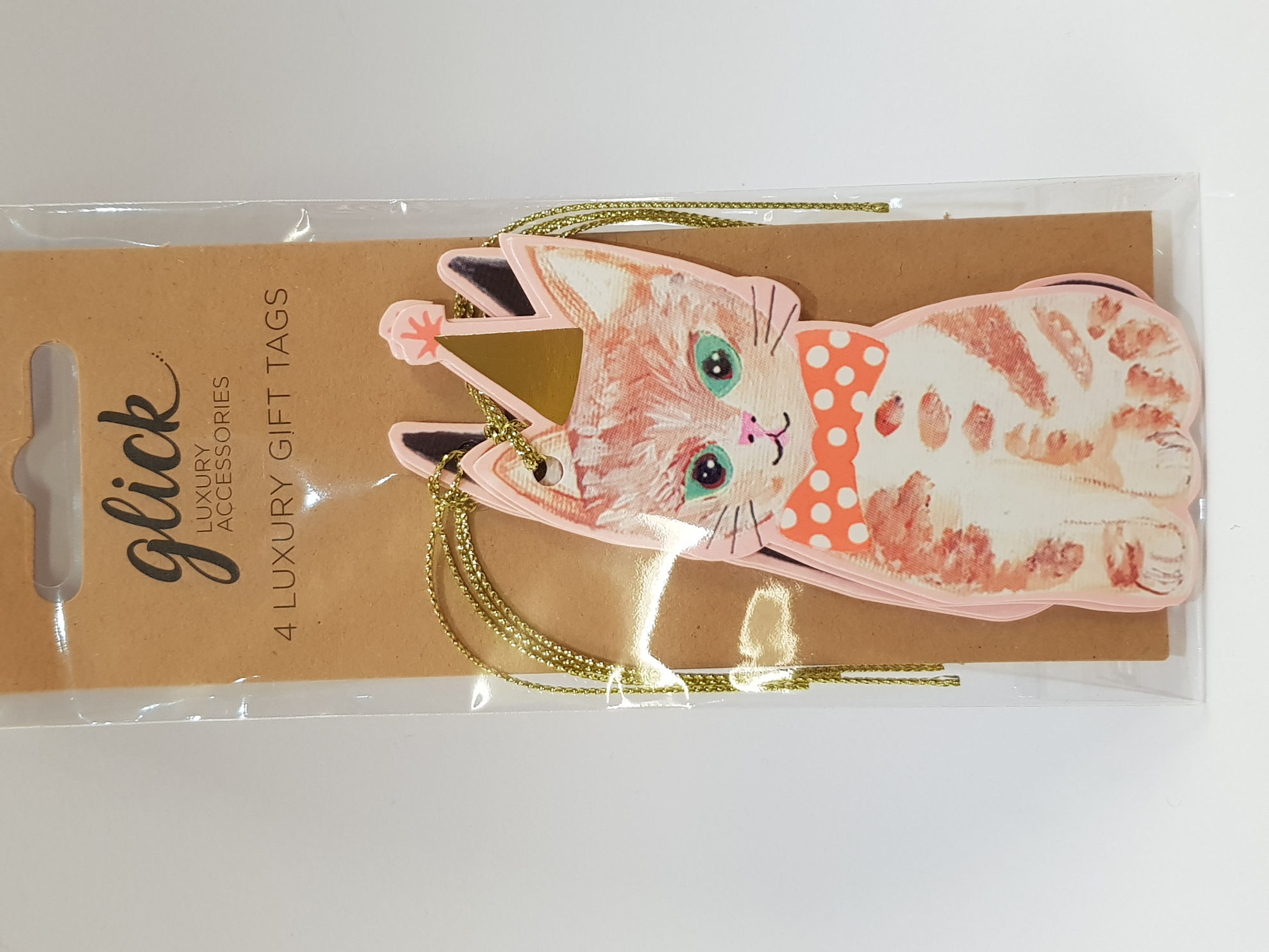 Inspiration. Gift tags Cat shaped assorted
