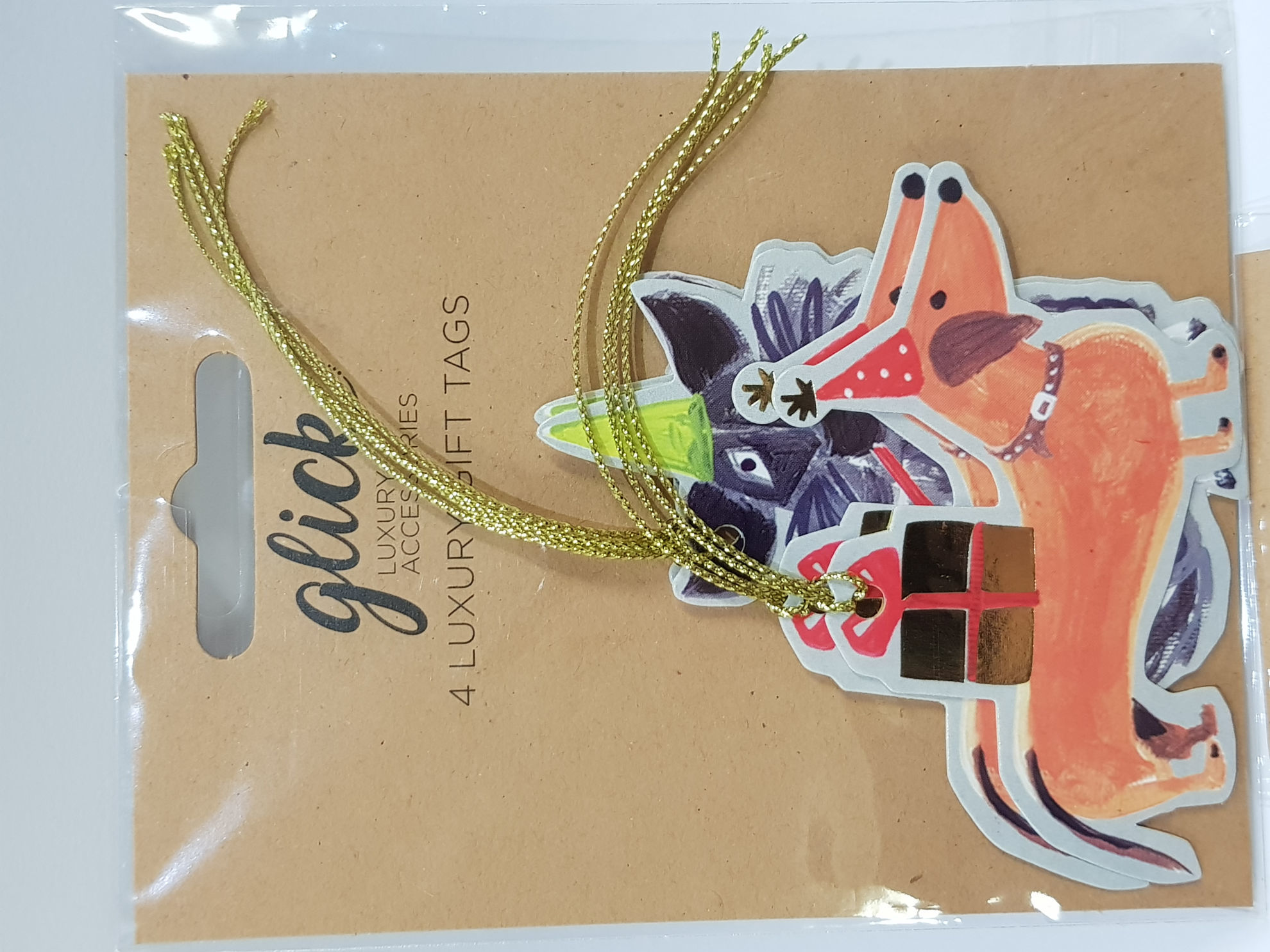 Inspiration. Gift tags Dog shaped assorted