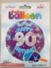 Picture of Q. 90th Gold & Black sparkle Balloon