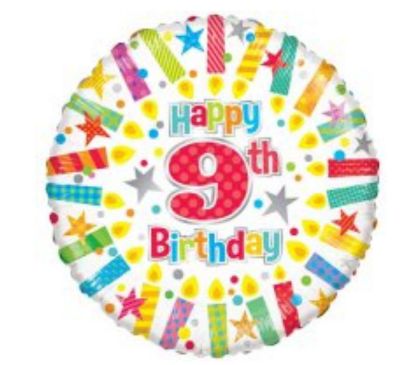 Picture of 9 Balloons candles
