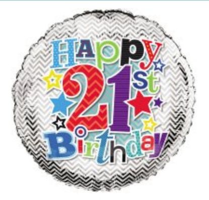 Picture of J. 21st balloon male design