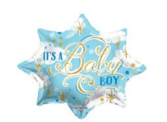 Picture of Baby boy Star burst Balloon