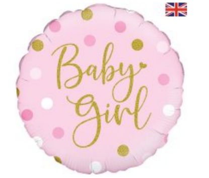 Picture of Baby Girl Pink and Gold Balloon