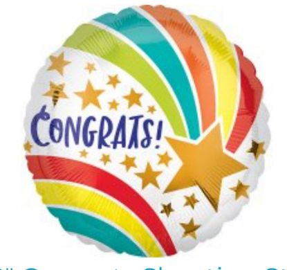 Picture of Congratulations Stars design