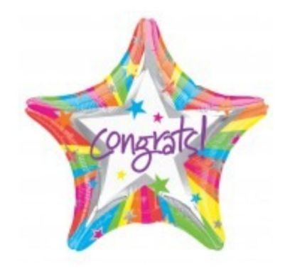 Picture of Congratulations star shape