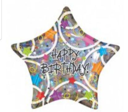 Picture of Birthday Balloons- star shape