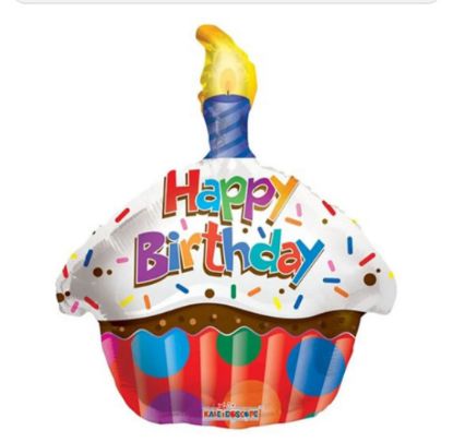 Picture of Birthday Balloons Cupcake