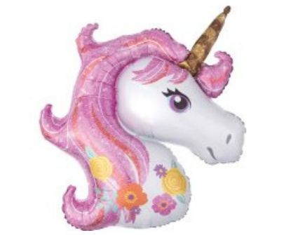 Picture of Supershape Balloon Unicorn Pink sparkle
