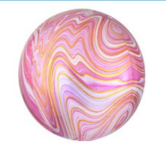 Picture of Orb - Marbled Pink and Gold
