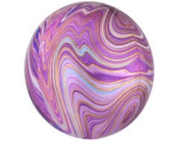Picture of Orb - Marbled Purple and Gold
