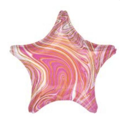 Picture of Marble Star- Pink and Gold