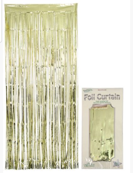 Picture of Curtain - Gold foil curtain