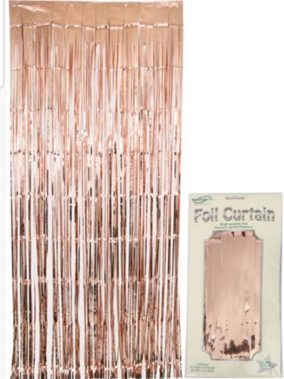 Picture of Curtain - Rose gold foil curtain