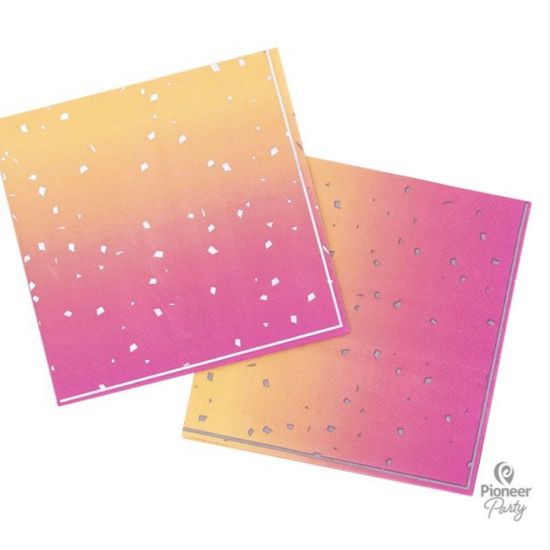 Picture of Napkin - Pink and Gold