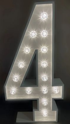 Picture of Light up Number 4