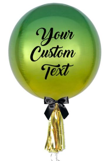Picture of Style option 7 - Foil Orbz balloon any colour/ bespoke message