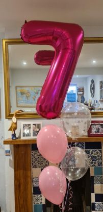 Picture of Large Number Helium with foil/ Latex Bundle